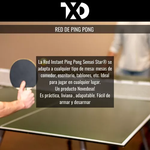 Red De Ping Pong Soporte Retractil Adaptable Cualquier Mesa, red