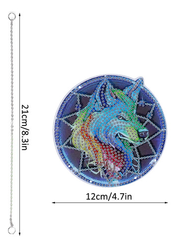 Colgante De Pinturas Artísticas Con Diamantes, Rey Lobo, Ven
