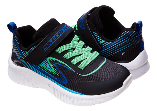 Skechers Microspec Accelerate Meninos 405503LB_BLK