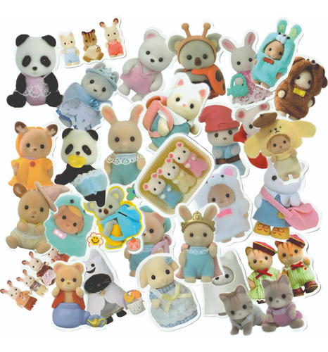 Tatuajes Temporales Sylvanian Families Ternurines 30 Pzs Ternurines