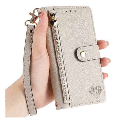 . Funda De Piel Tipo Cartera For Teléfono Zte Libero Axon .