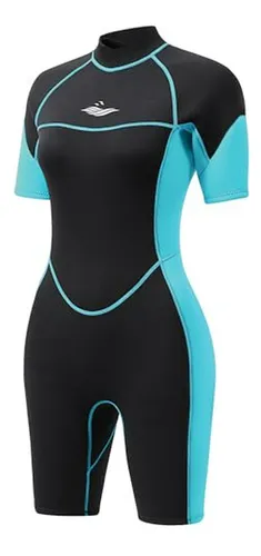 Traje De Neopreno Corto De 3mm Para Mujer - Ideal Para Buceo
