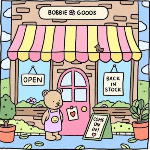 Livro De Colorir Bobbie Goods Capa Dura 50 Páginas De Desenhos Em Folha A5 180 Gr - Boobie Goods