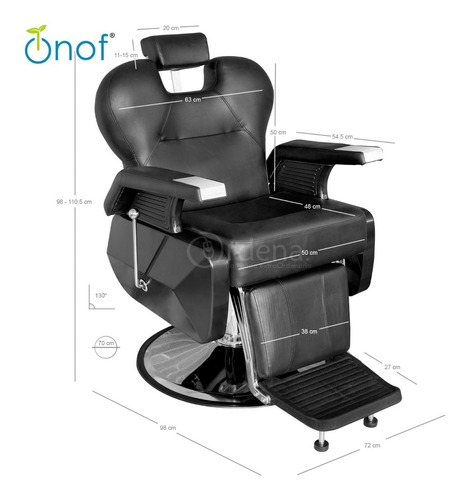 Imagen 10 de 10 de Sillon Barbero Peluqueria Silla Barberia Estetica Rudo