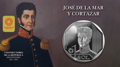 Moneda De José De La Mar Y Cortázar Colección Bicentenario