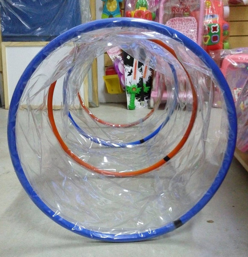 Tunel Transparente 1mt X50 Niños Gateo X 2 Unid