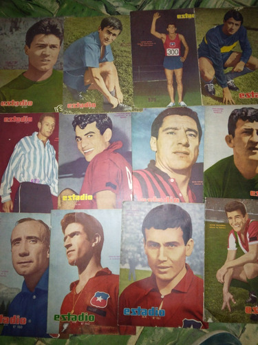 Lote 19 Revistas De Futbol* Estadio * Chilena Del Año 1965  