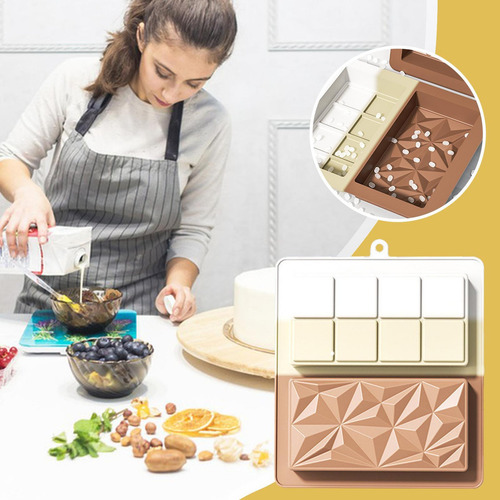Molde De Silicona Para Barra De Chocolate Molde Para Barra D