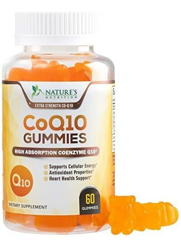 Coq10 Gummies - Peach Gummy Vitamins With High Absorption Co