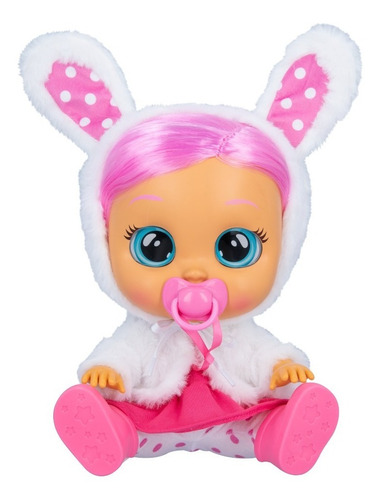 Imagen 2 de 10 de Cry Babies Muñeca Dressy Con Pelo Peina Coney Bebe Lloron Ed