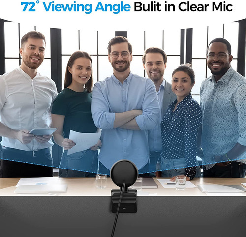 Cámara Web De Streaming 2k Fhd Ring Light Usb Plug And Play