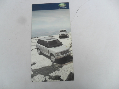 Folleto Land Rover Range Defender Discovery No  Manual