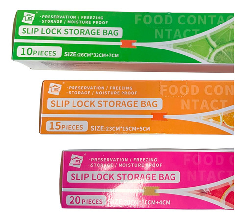 Bolsas Cierre Hermetico Zipper Freezer Microondas Zipper