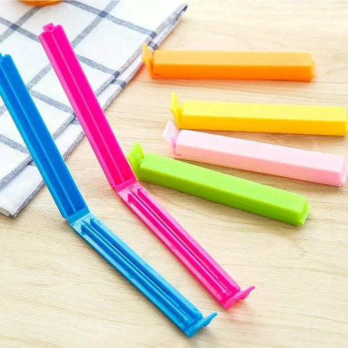 Incluye 5! Clips Sellar Cerrar Bolsas Y Conservar Alimentos