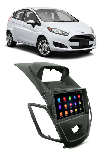 Kit Central Multimídia Android Ford Fiesta 2012 À 2018