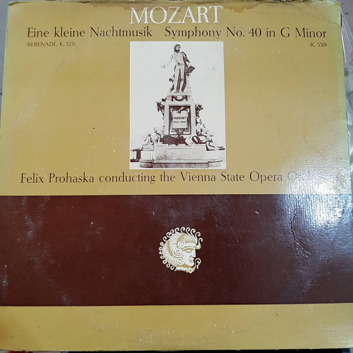 Vinilo Felix Prohaska Orq Viena Mozart Serenade Sinfonia O3