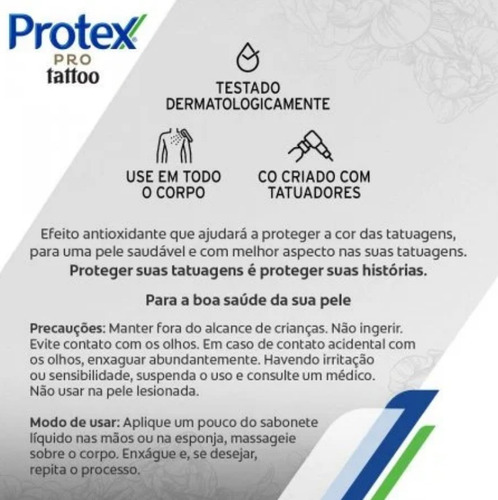 Sabonete Líquido Protex Pro Tattoo 230ml