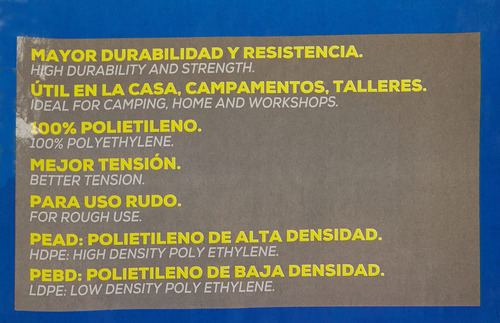 Lona Reforzada Blanca 3 X 3 M Surtek Lr3x3b