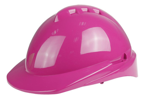 Casco De Trabajo Libus + Arnés Plástico Cremallera Rosa