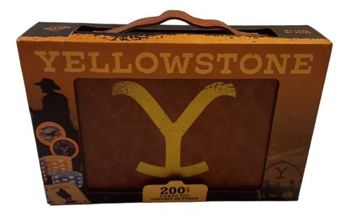 Juego De Poker Yellowstone Poker Set 200 Piezas Spin Master