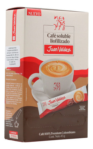 Café Soluble Juan Valdez Colombiano Col8