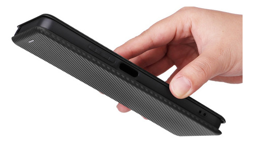 Funda Tipo Cartera De Poliuretano De Fibra De Carbono Para X