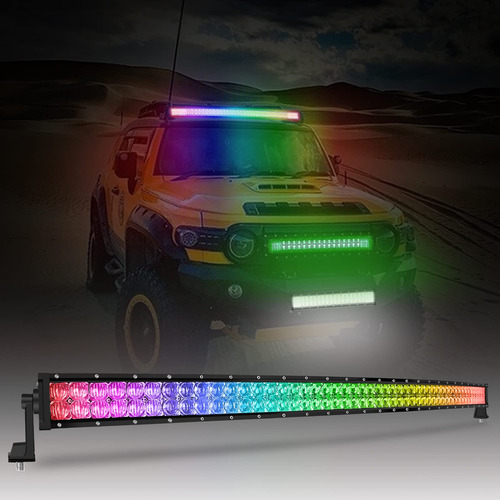 Barra De Luz Rgb De 52 Pulgadas, 300 W, Camara De Automovil,