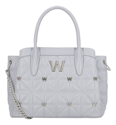 Bolso Satchel Para Mujer Westies Gris Hbcybugs2we