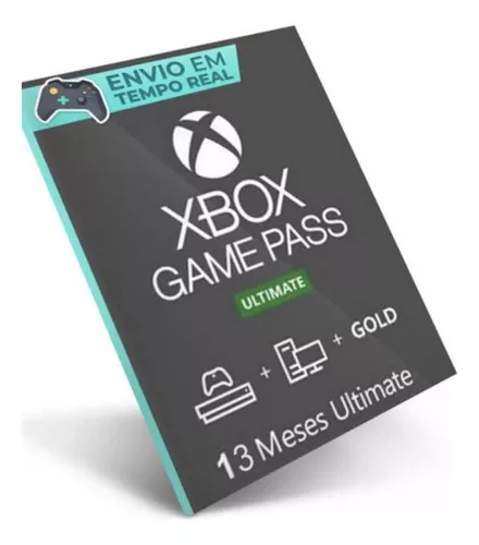 Cartao presente xbox game pass ultimate 12 meses