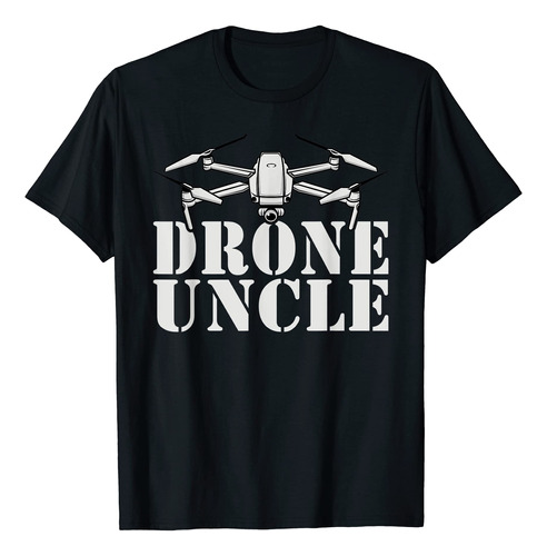Camiseta Drone Uncle, Negro -