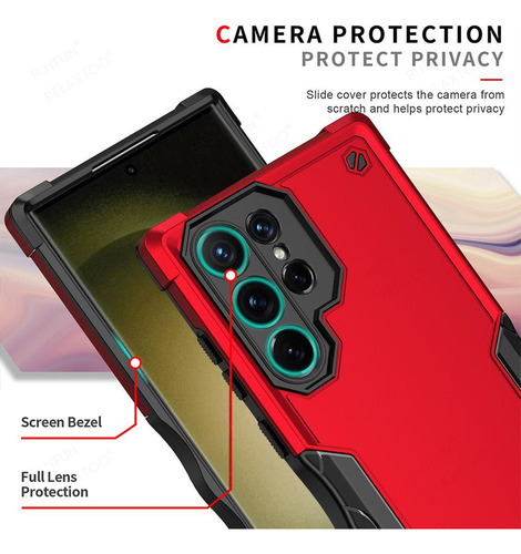 Capa Armor Phone Para Samsung Galaxy S24 Ultra S24 Plus