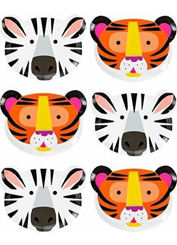 Mesas Parlantes Face Safari Jungle Zoo Animal Tiger Zebra Pl