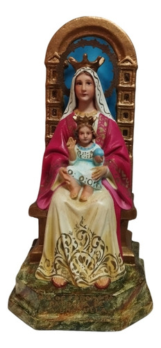 Virgen De Coromoto Antigua Ojos De Vidrio España 24cm Alto