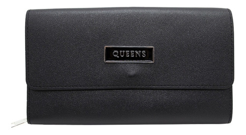 Queens Billetera Mujer Cuero Sintético Urbana Qw19 Natural