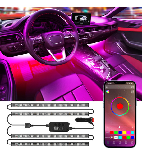 Luz Interior Coche Accesorio Led Para Smart App Control Diy