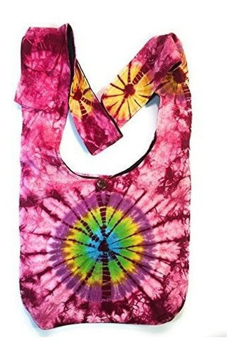 Tie Dye Cruz Cuerpo Bolso De Hombro Bolso De Mano En Color R