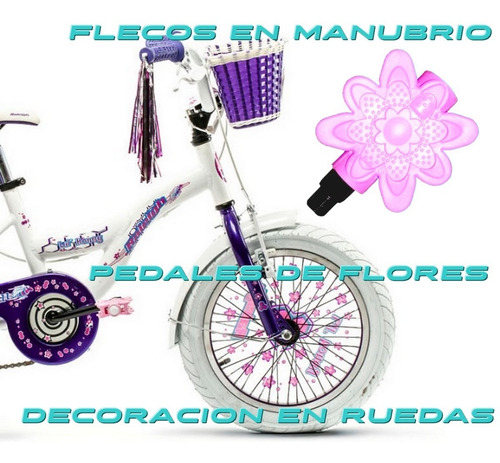 Imagen 2 de 8 de Bicicleta Rodado 16 Raleigh Lilhon Mujer Niña Nena Aluminio