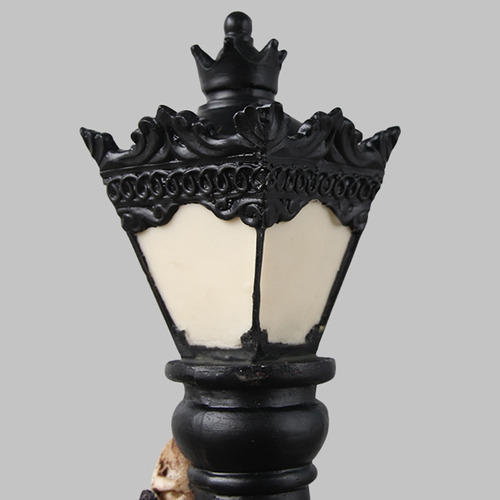 Lámpara Decorativa De Resina Con Forma De Calavera Resplande