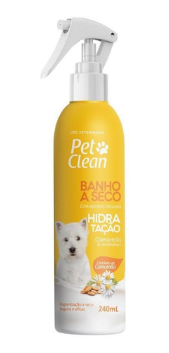 Banho A Seco Hidratação Perfumado 240ml - Pet Clean