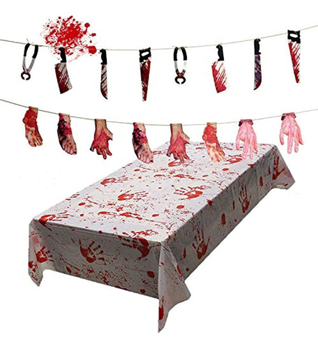 Juego De Decoración De Fiesta De Halloween, 1 Funda De Mesa