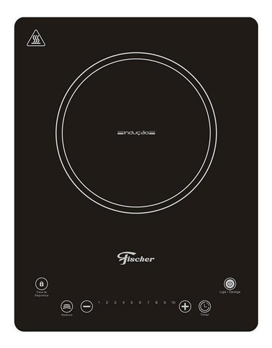 Cooktop Fischer 1 Queimador Indução 127v Mesa Vitrocerâmica