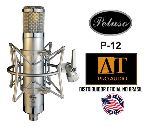 Microfone Valvulado Peluso P-12 Estilo Do Lendário Akg C12