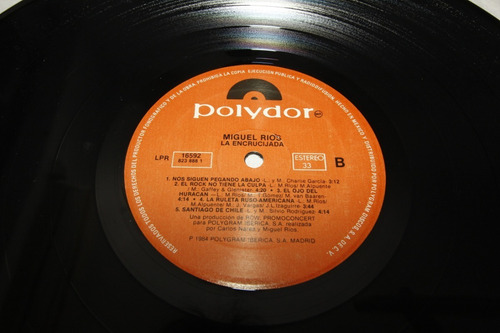 Vinilo Miguel Ríos La Encrucijada 1984 México Charly García (Usado)