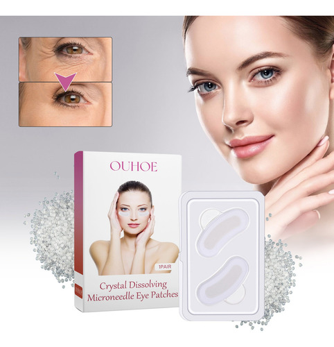 Tapa-olhos De Microagulha Com Dissolução De Cristais Natural