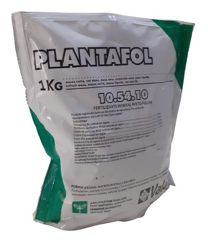 Fertilizante Npk 10-54-10 + Cobre + Ferro Floração Grow  1kg