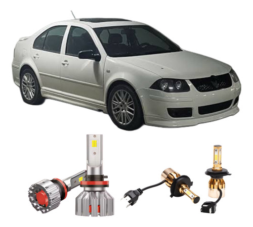 Kit Focos Led Jetta Clasico Todos Los Años De 30mil Lumenes