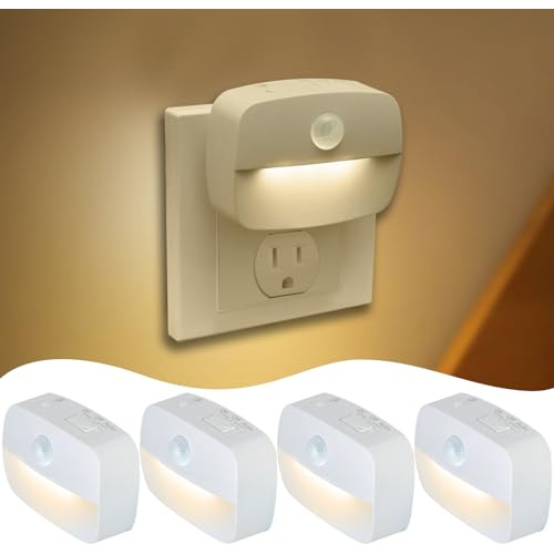 Sossi Plug In Motion Sensor Night Light Indoor,10-60lm Stepl