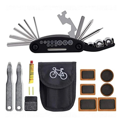 Kit De Herramientas Para Reparacion + Parches Bicicleta