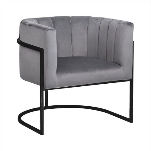 Sillon 1 Cuerpo Base Metal Tapizado Pana 2022 