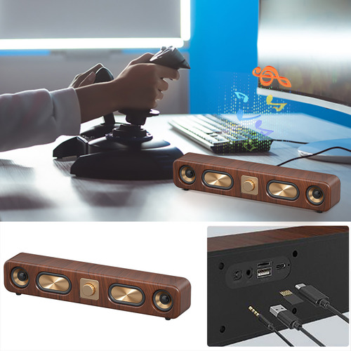 Altavoz Bluetooth Inalámbrico Vintage, Altavoz Grande